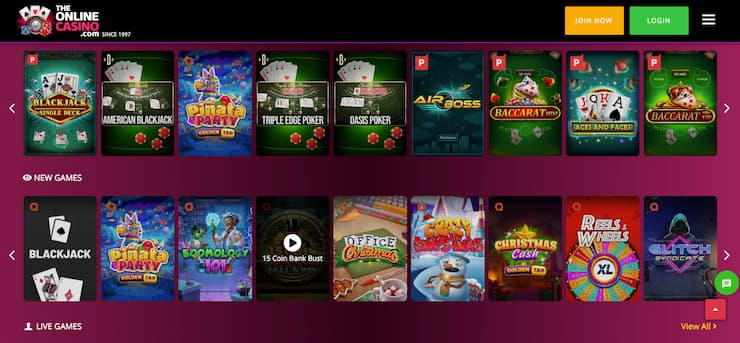 TheOnlineCasino live dealer screen for California online casinos