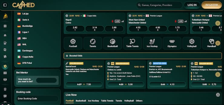 Cashed betting sites Australia with simple mobile sportsbook and clear odds